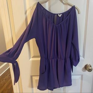 Romper- purple long sleeve